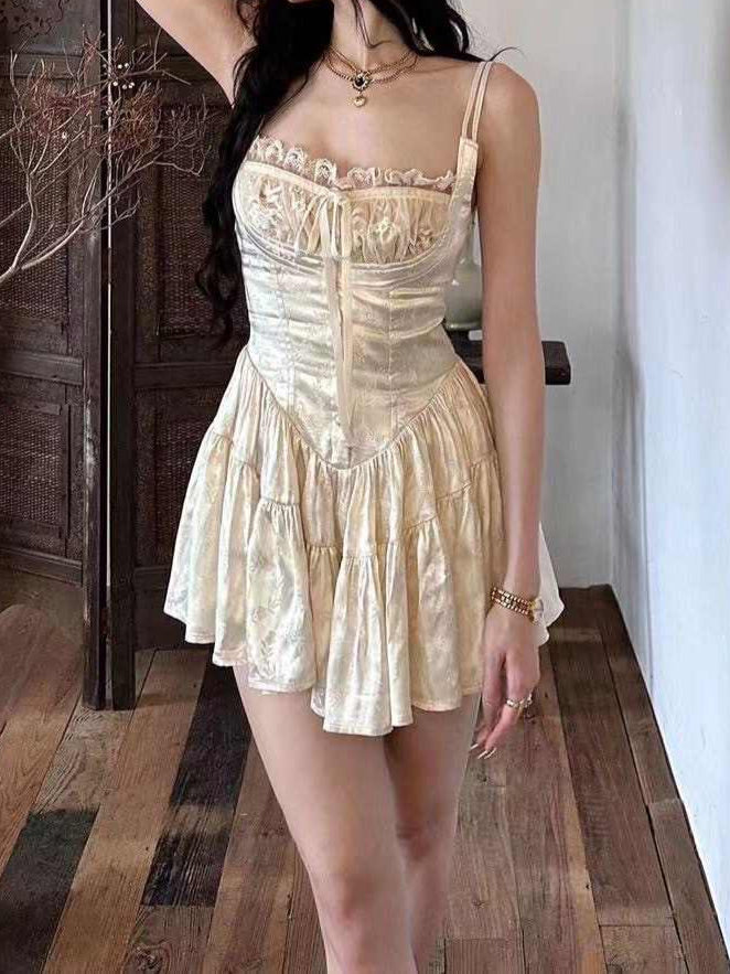 Ballet Pure Lace Suspender Dress
