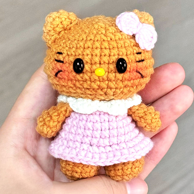 Homemade diy kt wool doll