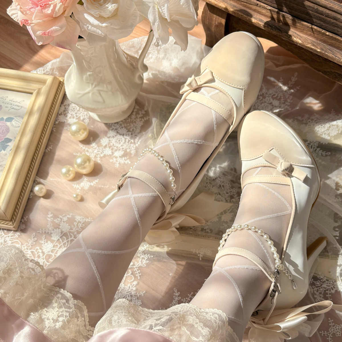 Monet Garden Lolita High Heels