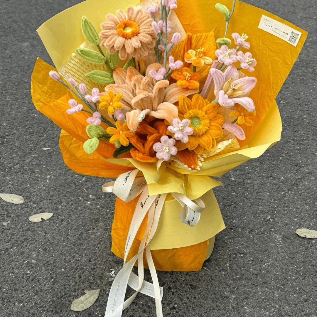 handmade Twisting stick flowers creative bouquet