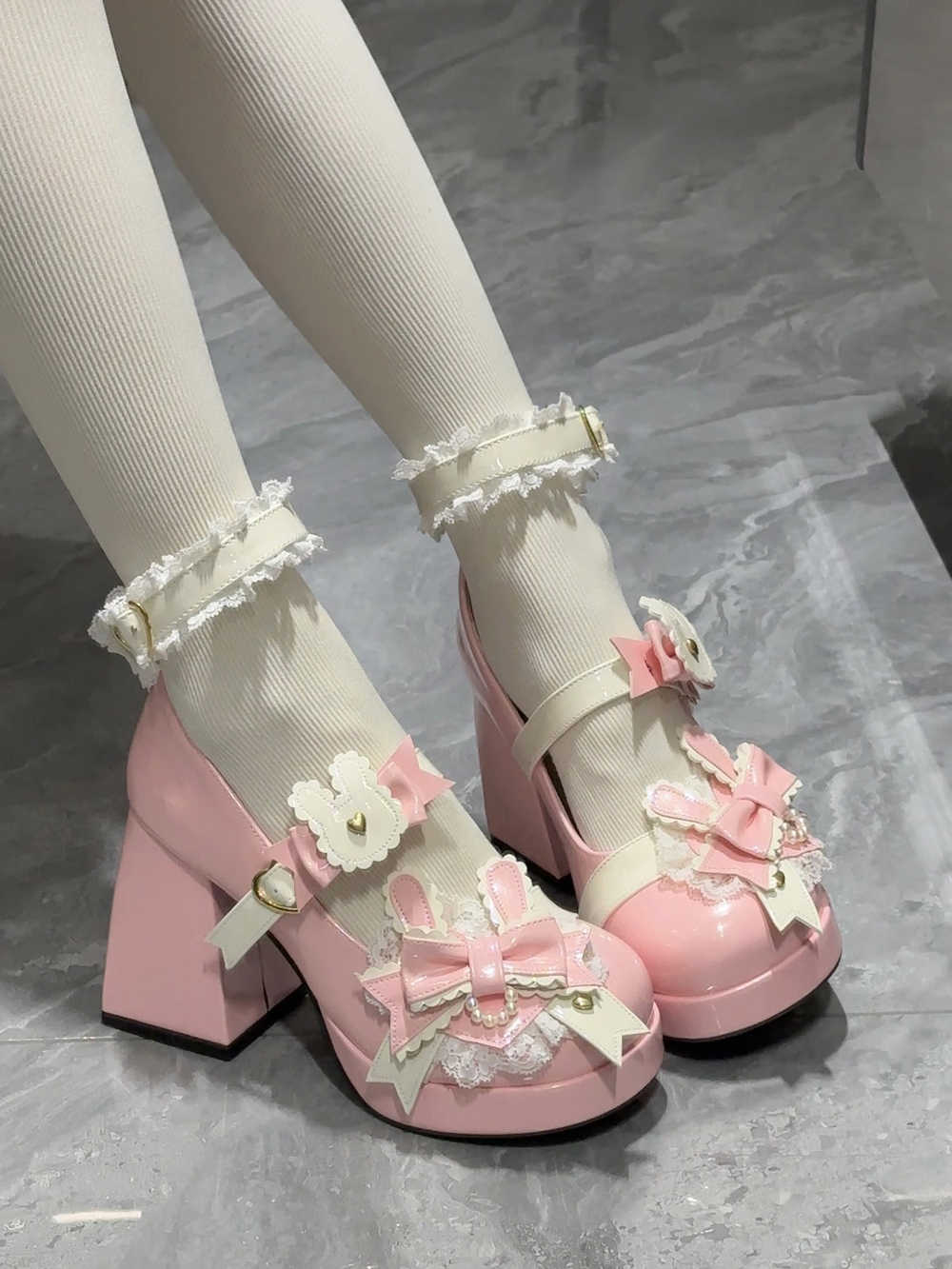 Bunny Cute High-heeled Shoes