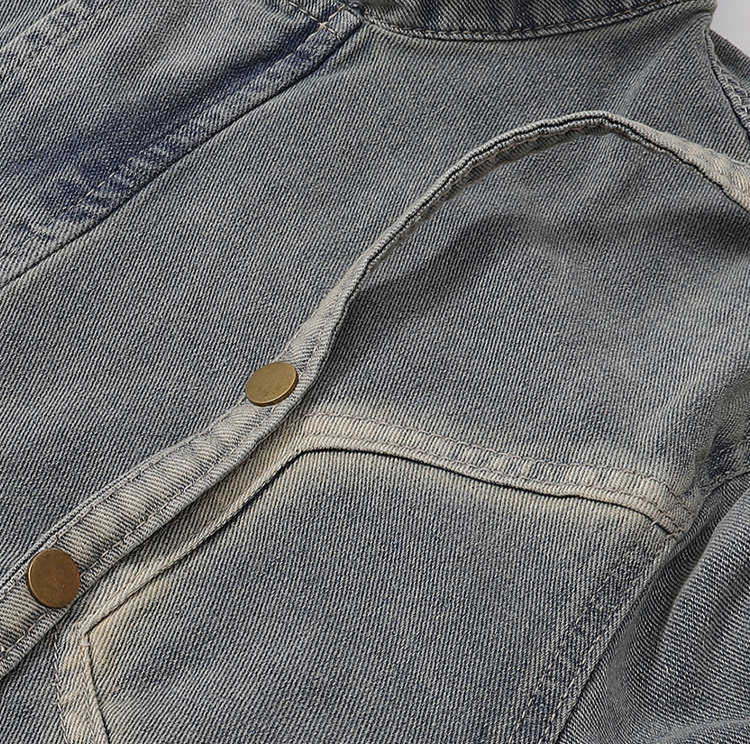 Grunge Distressed Street Denim Jacket