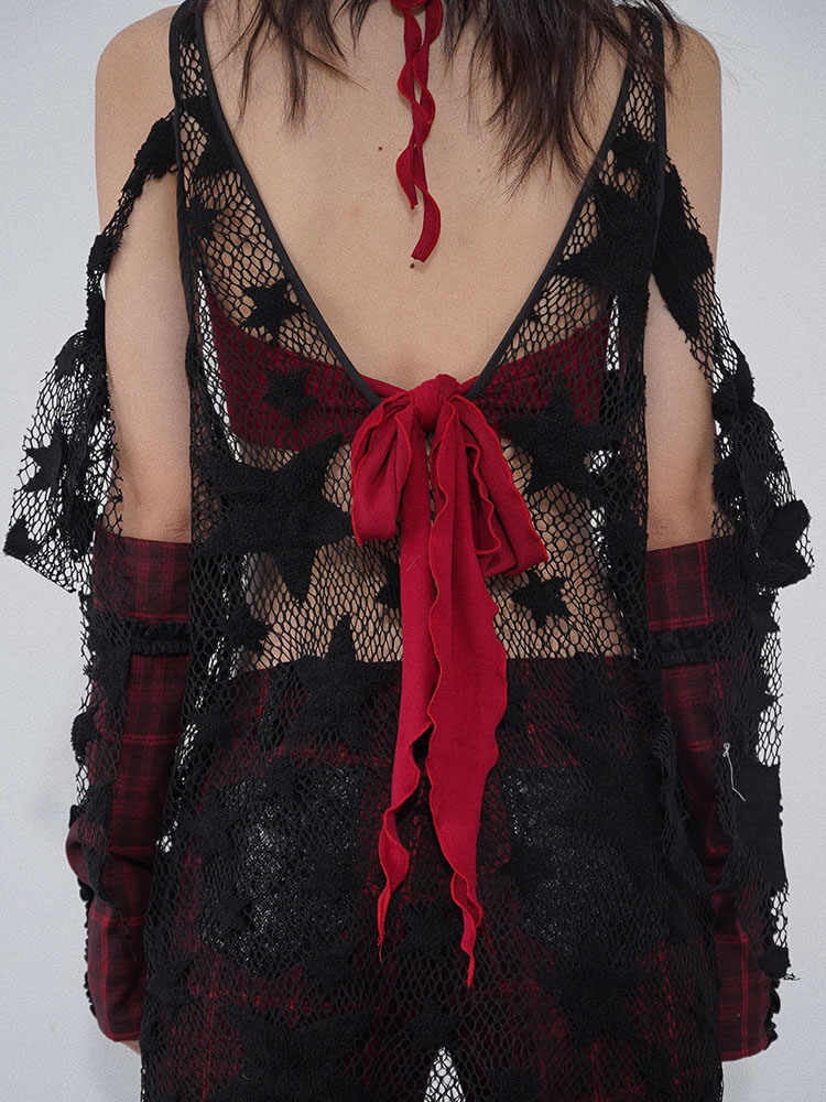 Grunge Star Mesh Vest