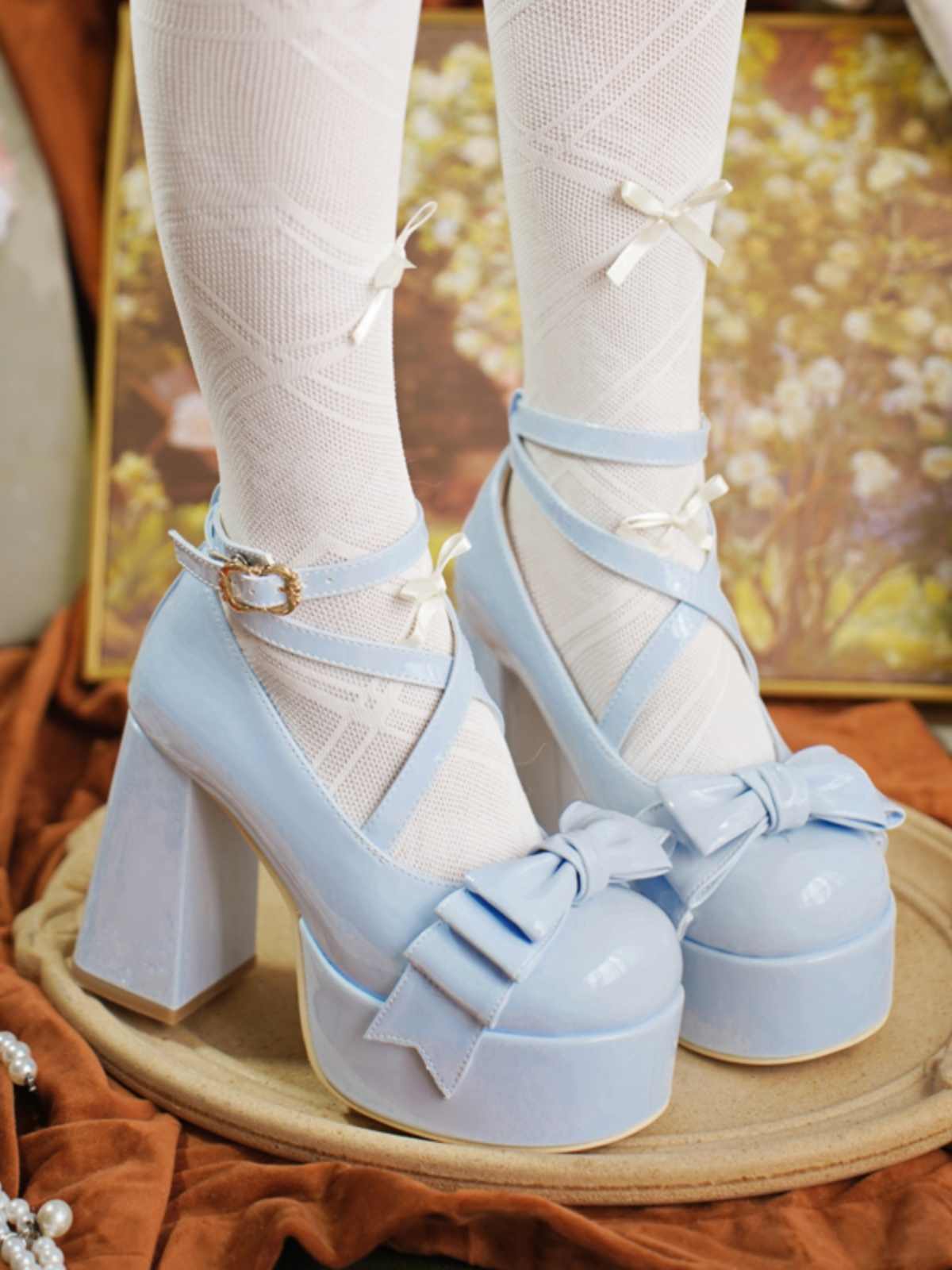 Lolita Princess Flower Shoes