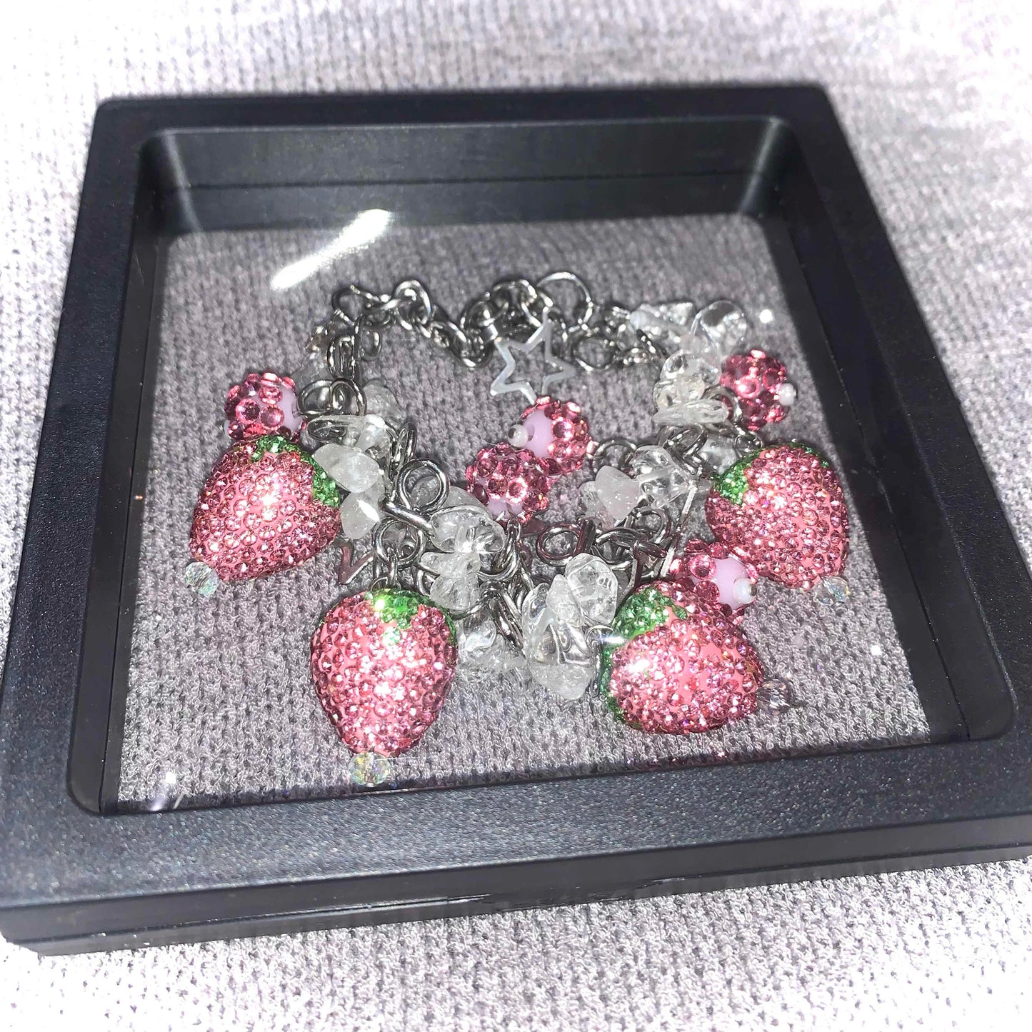 Diamond Strawberry Crystal Bracelet