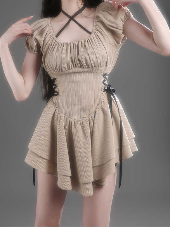 Ballet Ribbon Bow Dress
