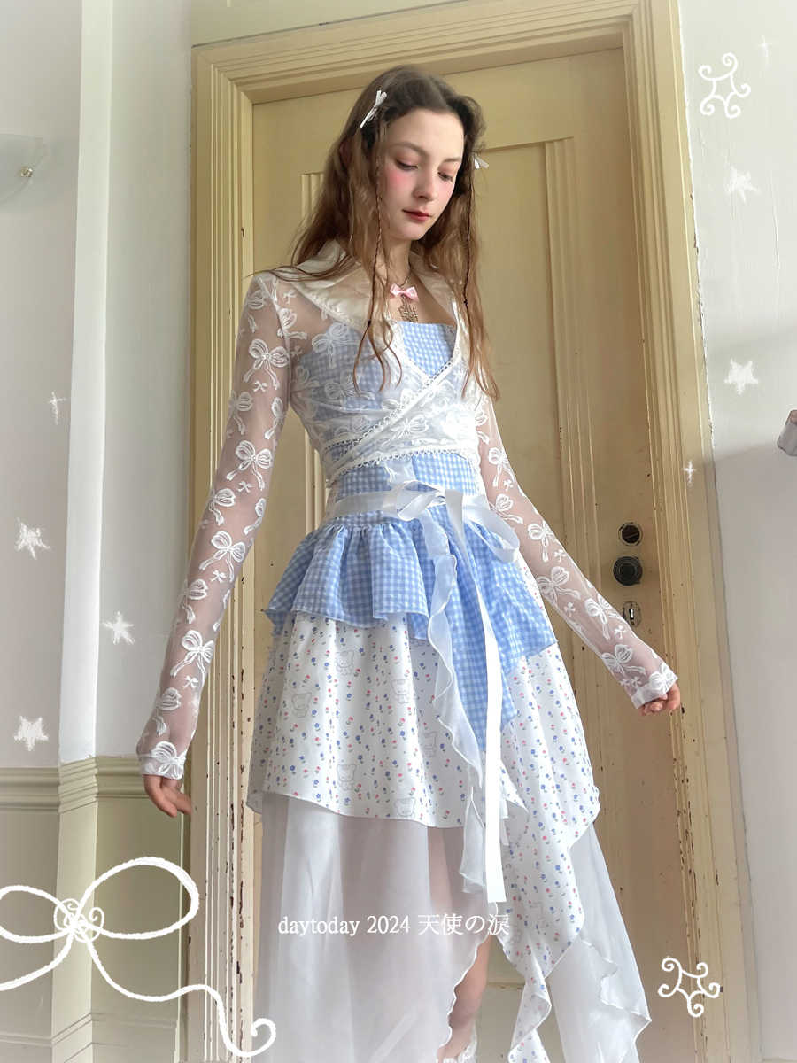 Angel's Tears Bow Jacquard Ballet Top