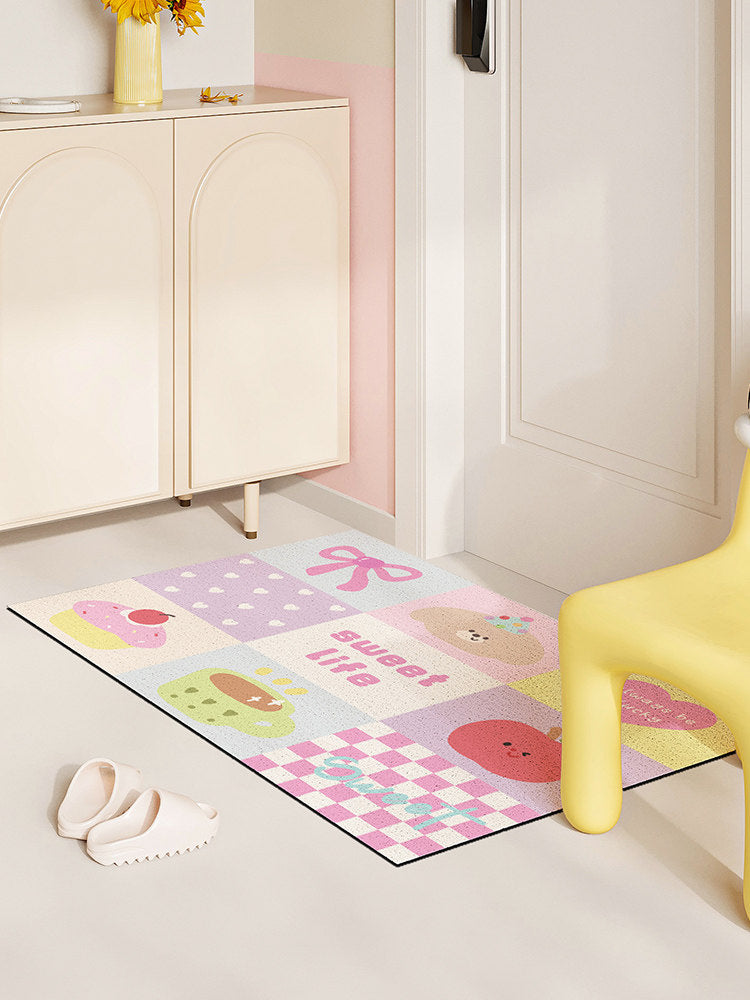 cute entrance door floor mat
