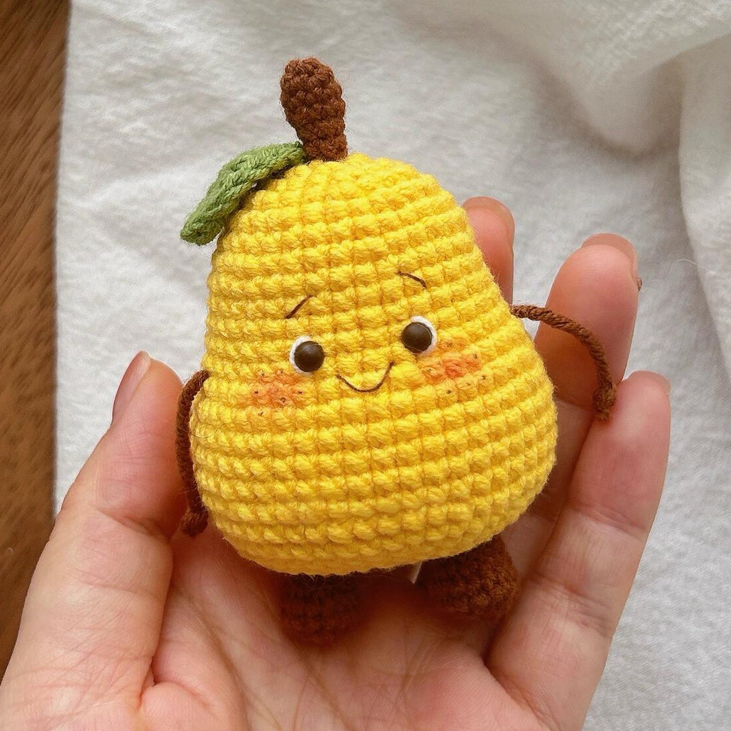 diy wool fruit material bag