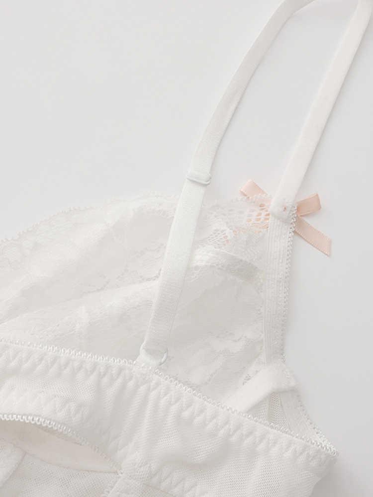 Bows Lace Suspender Nightgown