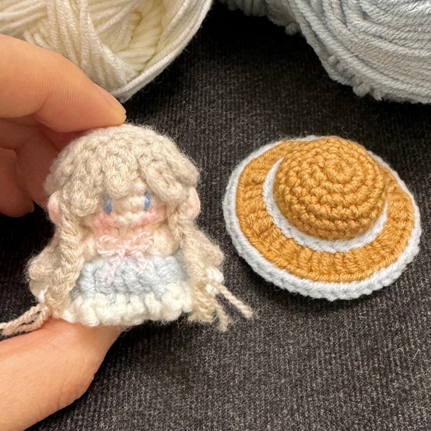 diy crochet cute doll kit