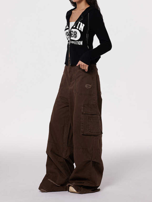 Retro Letters Hooded Knitted Cardigan