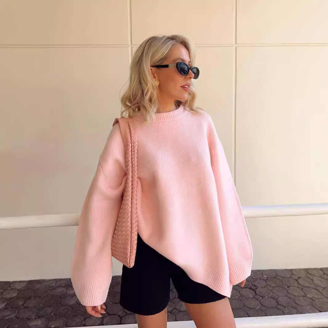 Soft Girl Pink Pullover Sweater