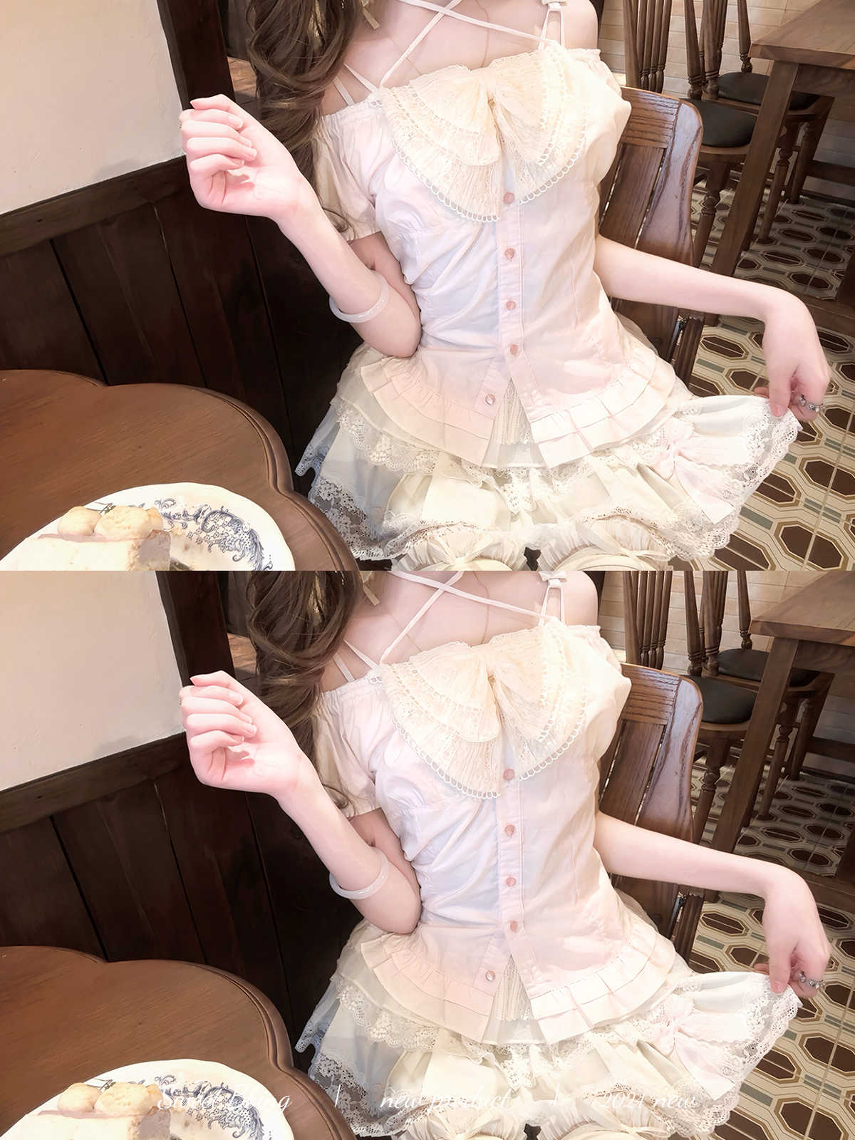 Doll-like Puff-sleeved Shirt