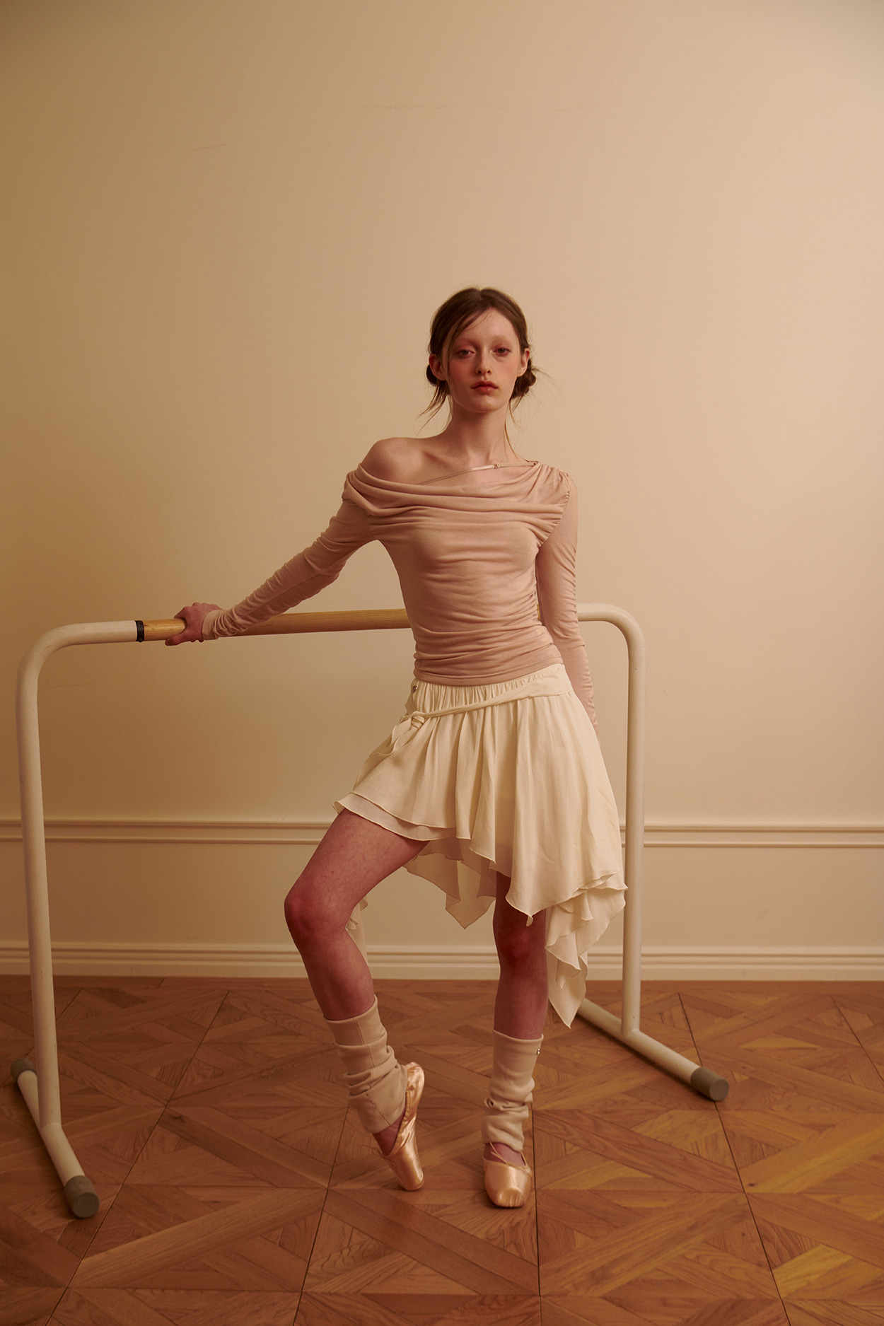 Ballet Strap Irregular Skirt