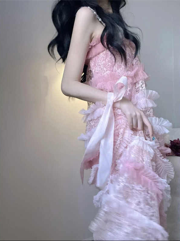 Fairy Lace Cake Suspender Dress