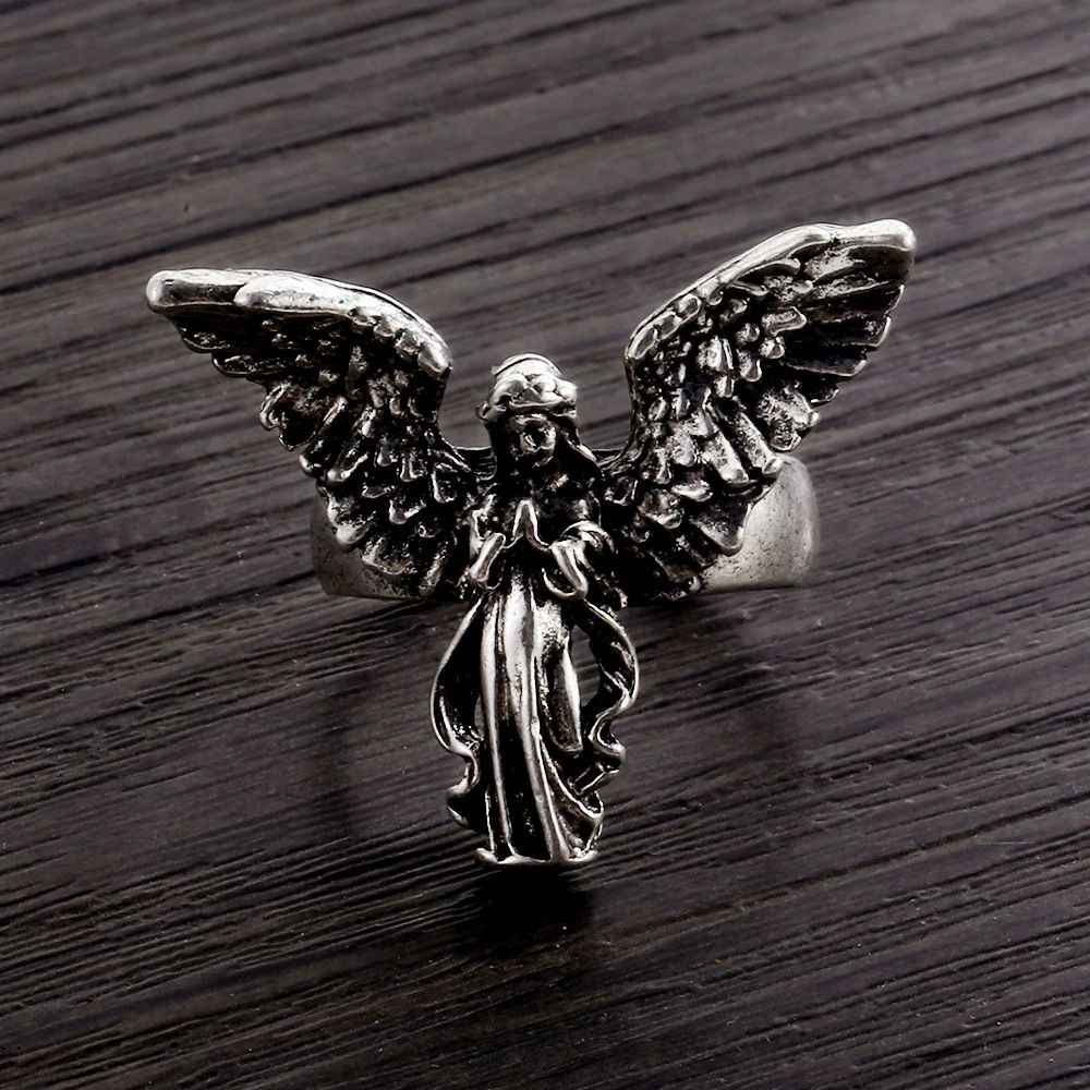Grunge Vintage Angel Ring