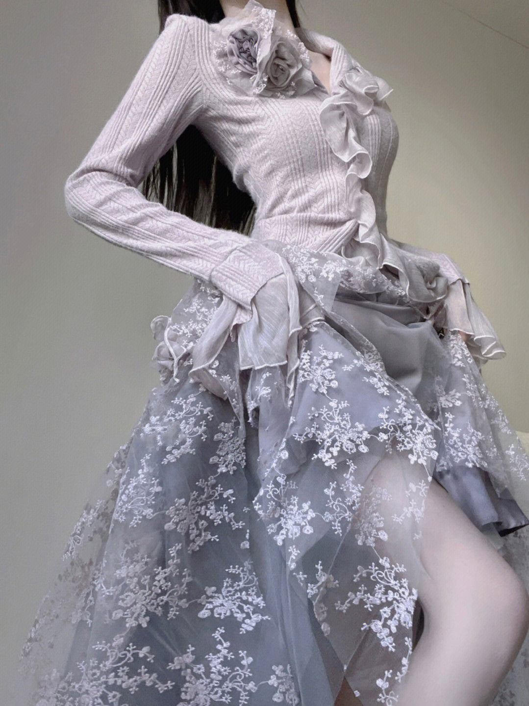 elegant purple rose coord