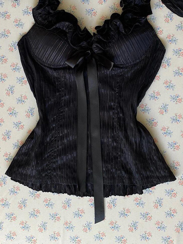 Black halter neck camisole