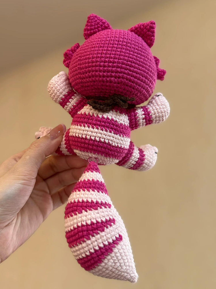 diy Wool crochet doll Cheshire cat
