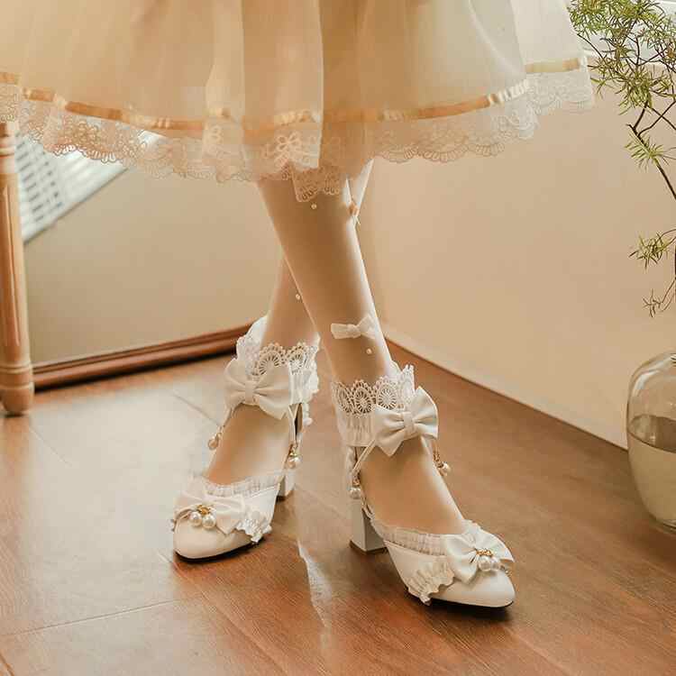 Princess Bows Leather Sandals