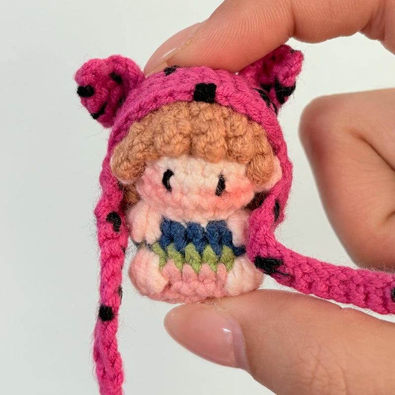 diy wool mini gummies doll pendant