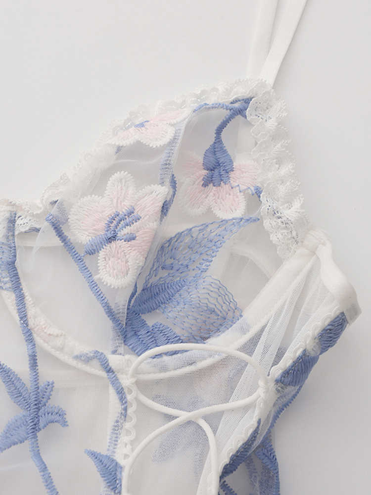 Embroidery Flowers Pajamas