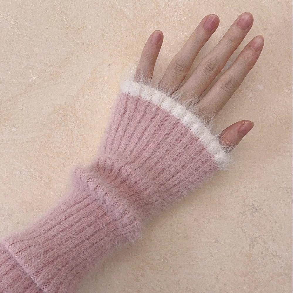 Plush Girl Slim Knitted Top/Dress