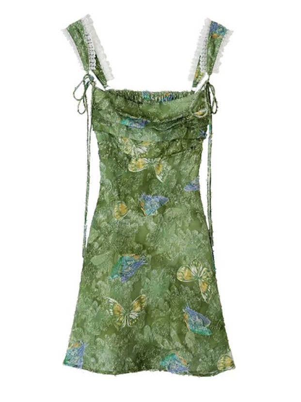 Fairy Grunge Lace Backless Dress