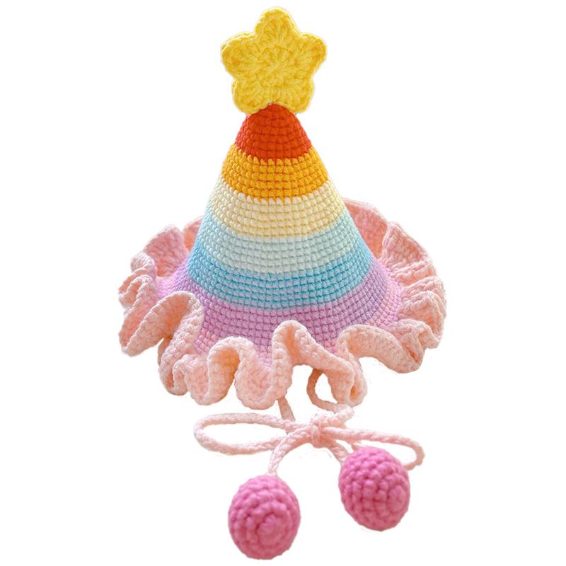 diy crochet birthday hat material package kit