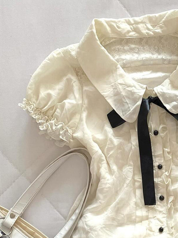 vintage doll collar shirt