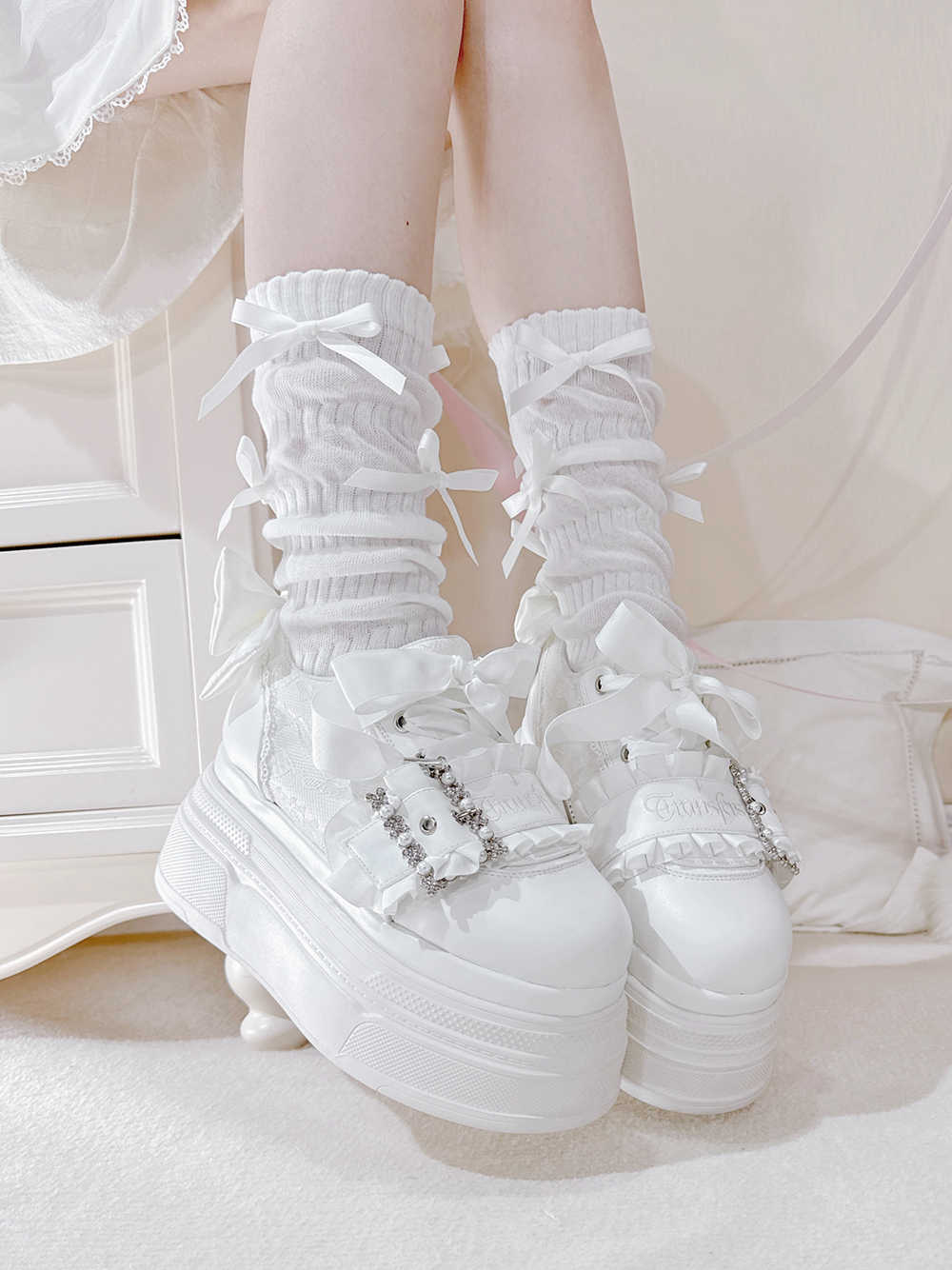 Sweet Bandage Landmine Shoes