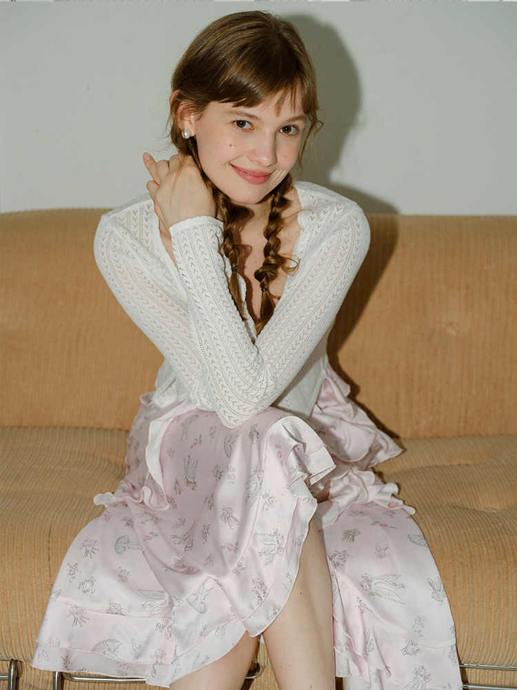 Floral Ruffled Suspender Dress