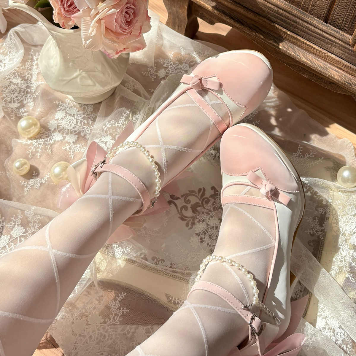 Monet Garden Lolita High Heels