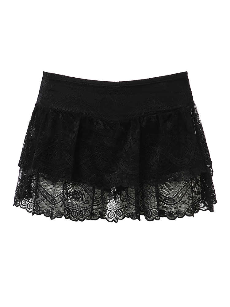 Ballet Lace Cake Dark Coquette Skirt