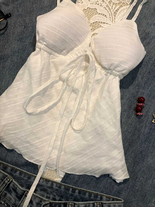 White Bow Tie Vest