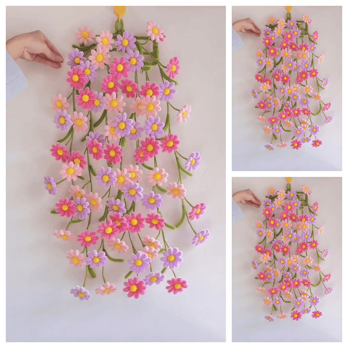 handmade Twisting stick daisy pendant