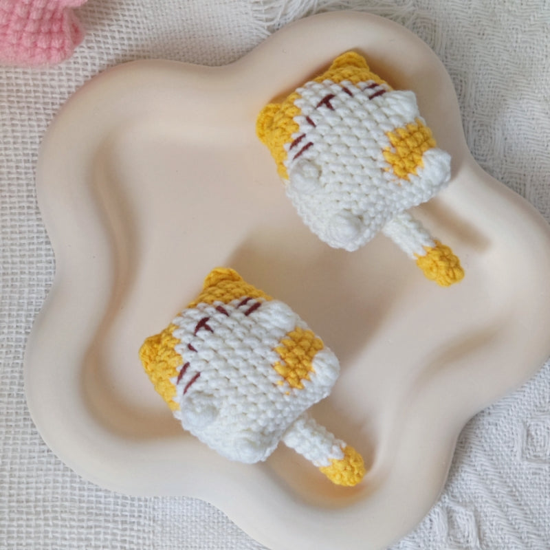 diy wool kitten cake doll bag pendant