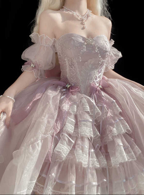 Purple Stars Lolita Princess Dress