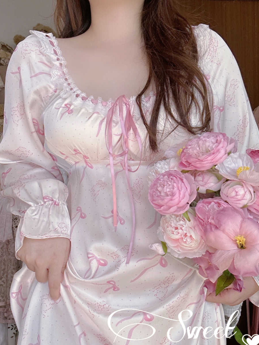 Cherry Blossoms Pajamas Dress