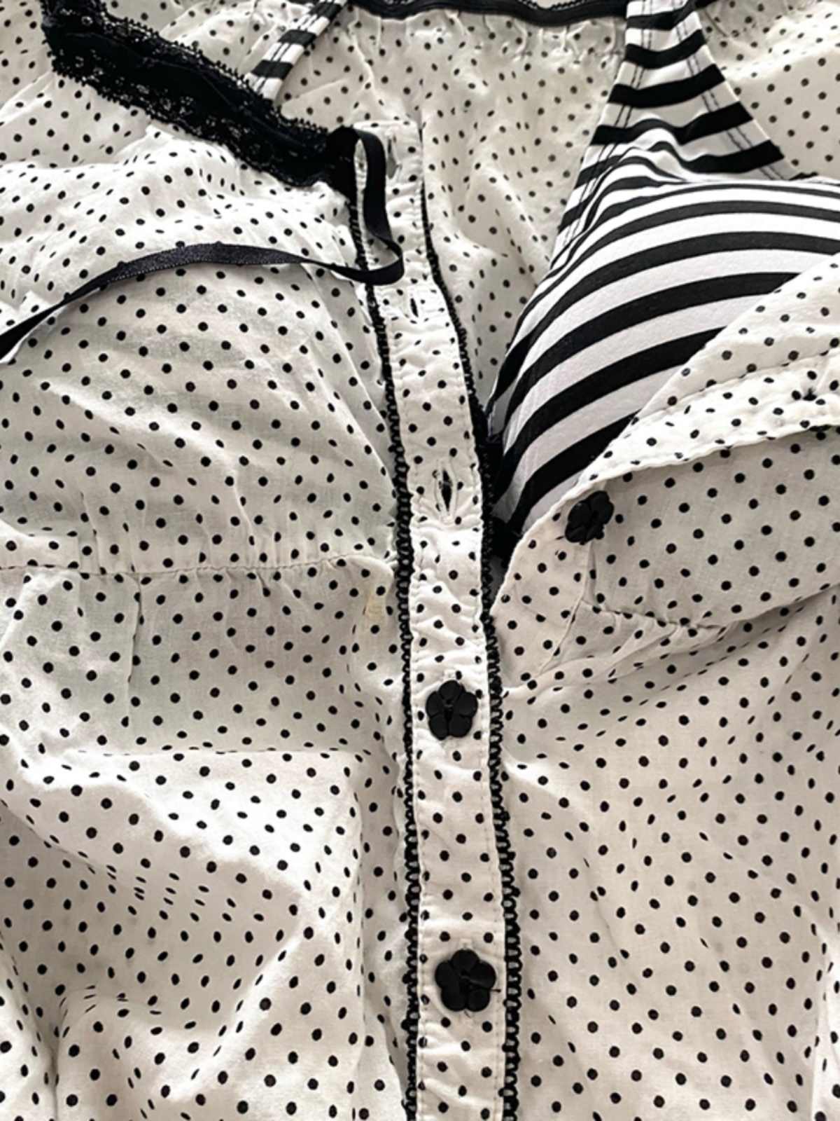 White Polka Dot Shirt