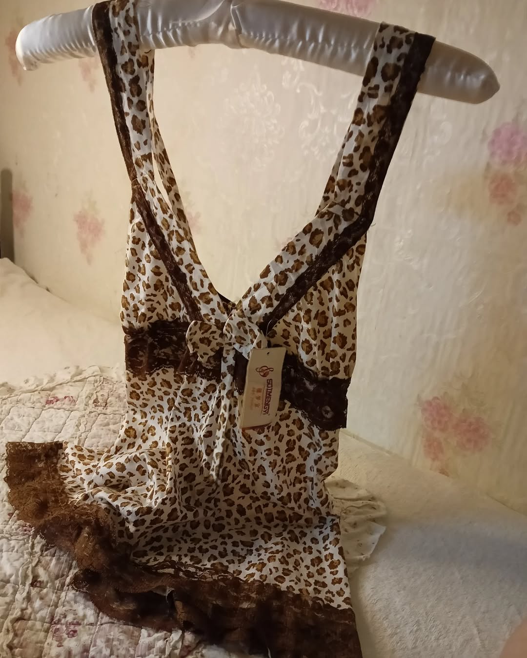 Y2K Leopard Lace Camisole