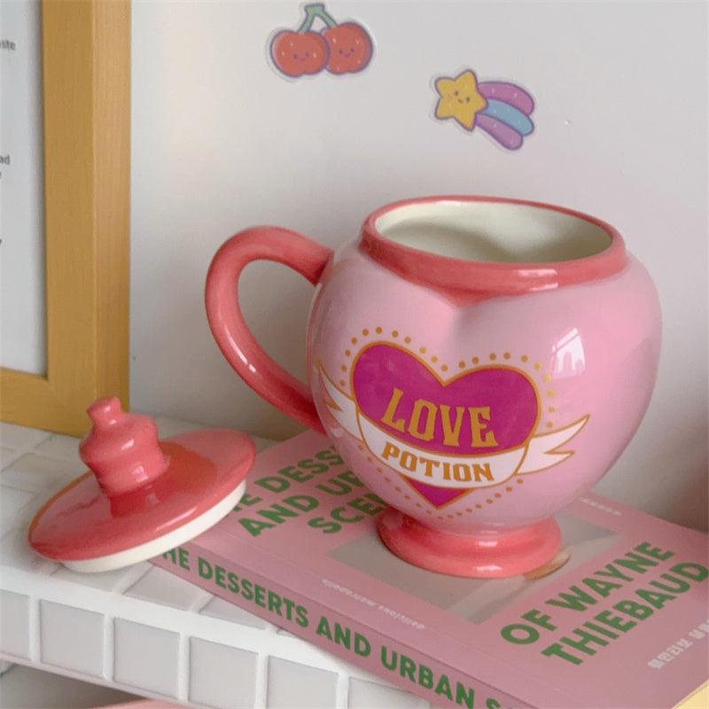 Cute Love Mug Girl’s Heart Cup