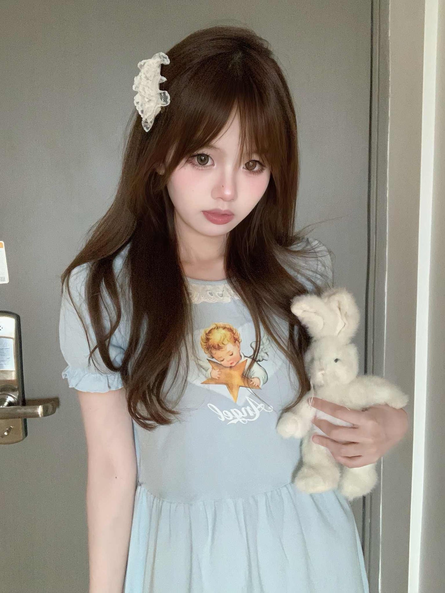 Angel Star Retro Lace Top