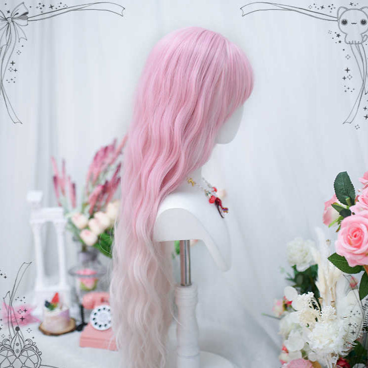 Peach Sweet Wine Lolita Long Wig