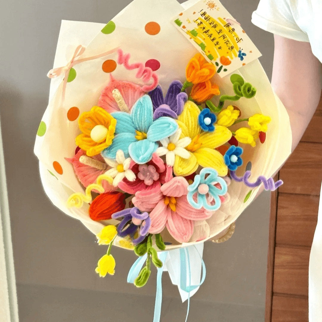 handmade Twisting stick flowers creative bouquet