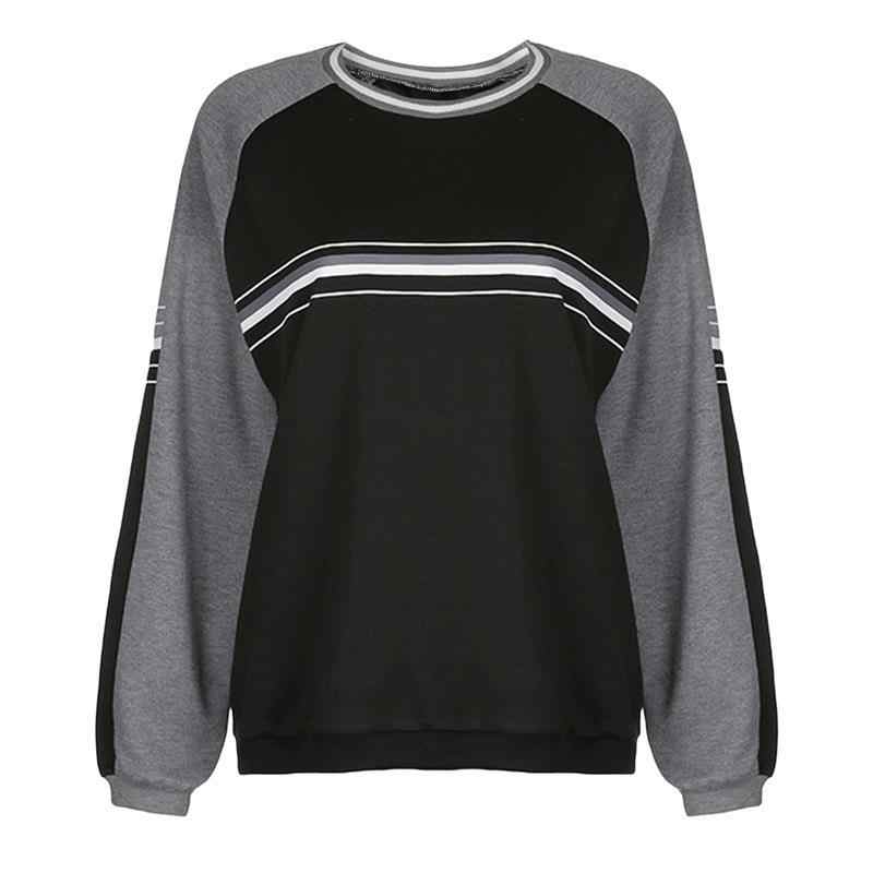 Acubi Spliced Pullover Sweatshirt