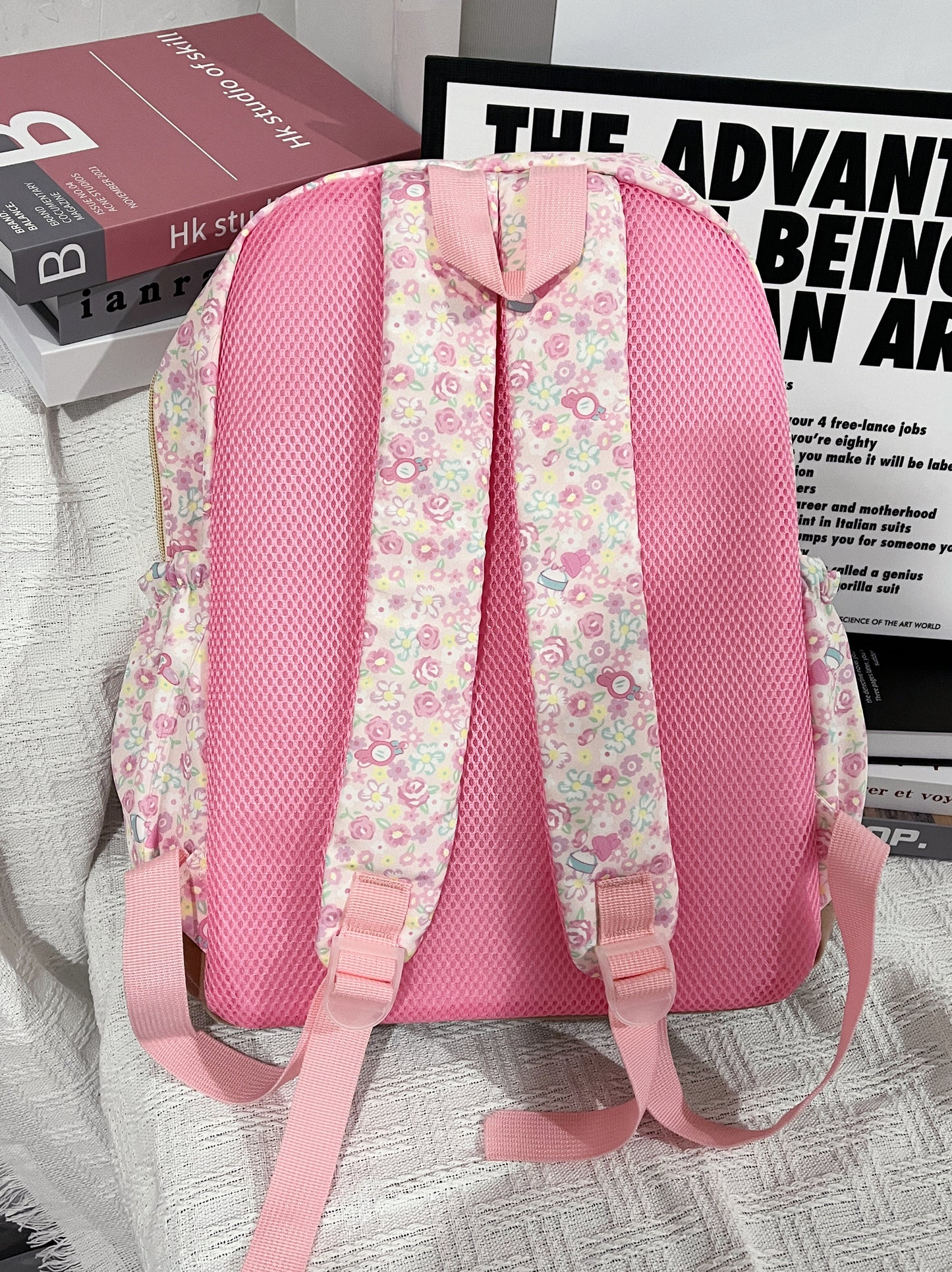 sweet and cute girly heart backpack