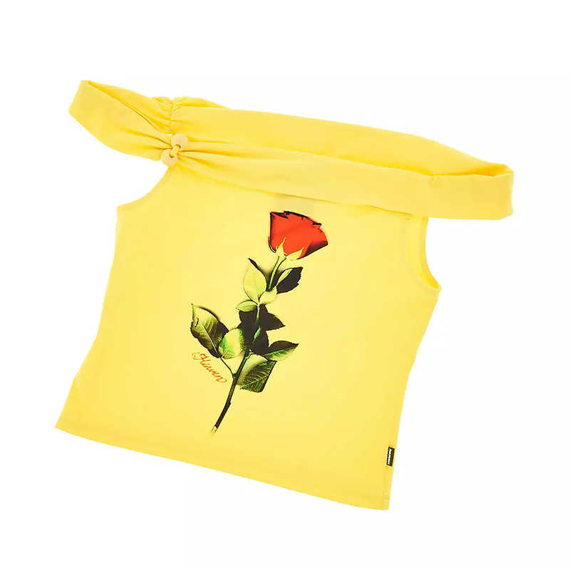 Rose Y2K Sleeveless Straps Top
