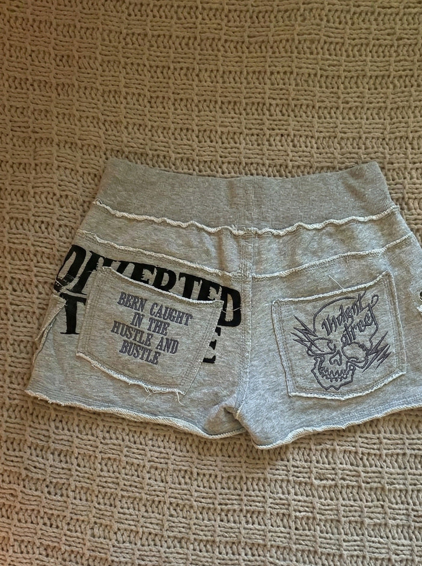 y2k sports letters vintage shorts